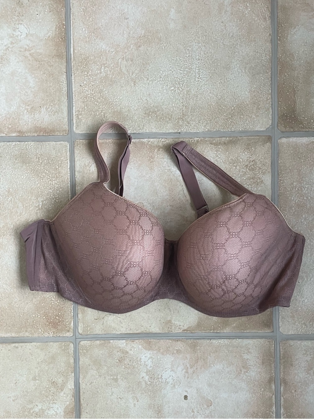 Soma Stunning Support Geo Lace Underwire Bra (Balconette Full Coverage) Size 44D